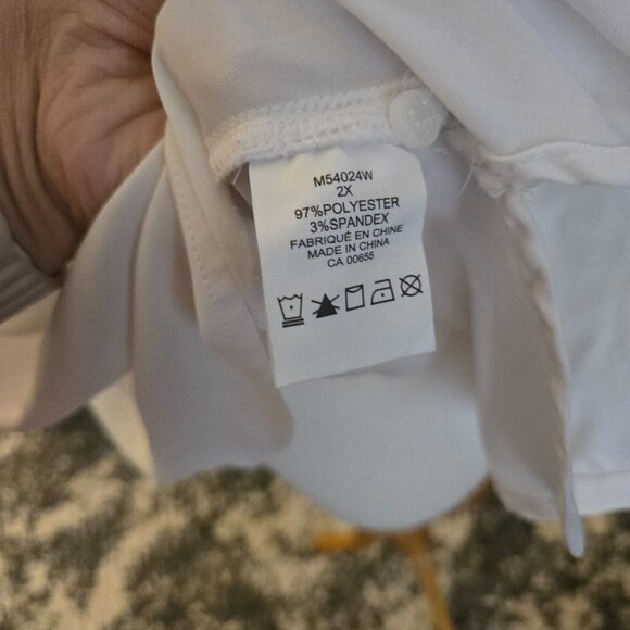 Reitmans "Choose Happiness" White Tunic Blouse Plus Size 2X EUC - Picture 4 of 4